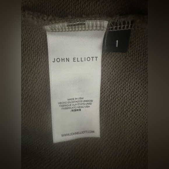 John Elliot Crew Neck Brown 100% Cotton Sweater size 1 - Picture 4 of 9